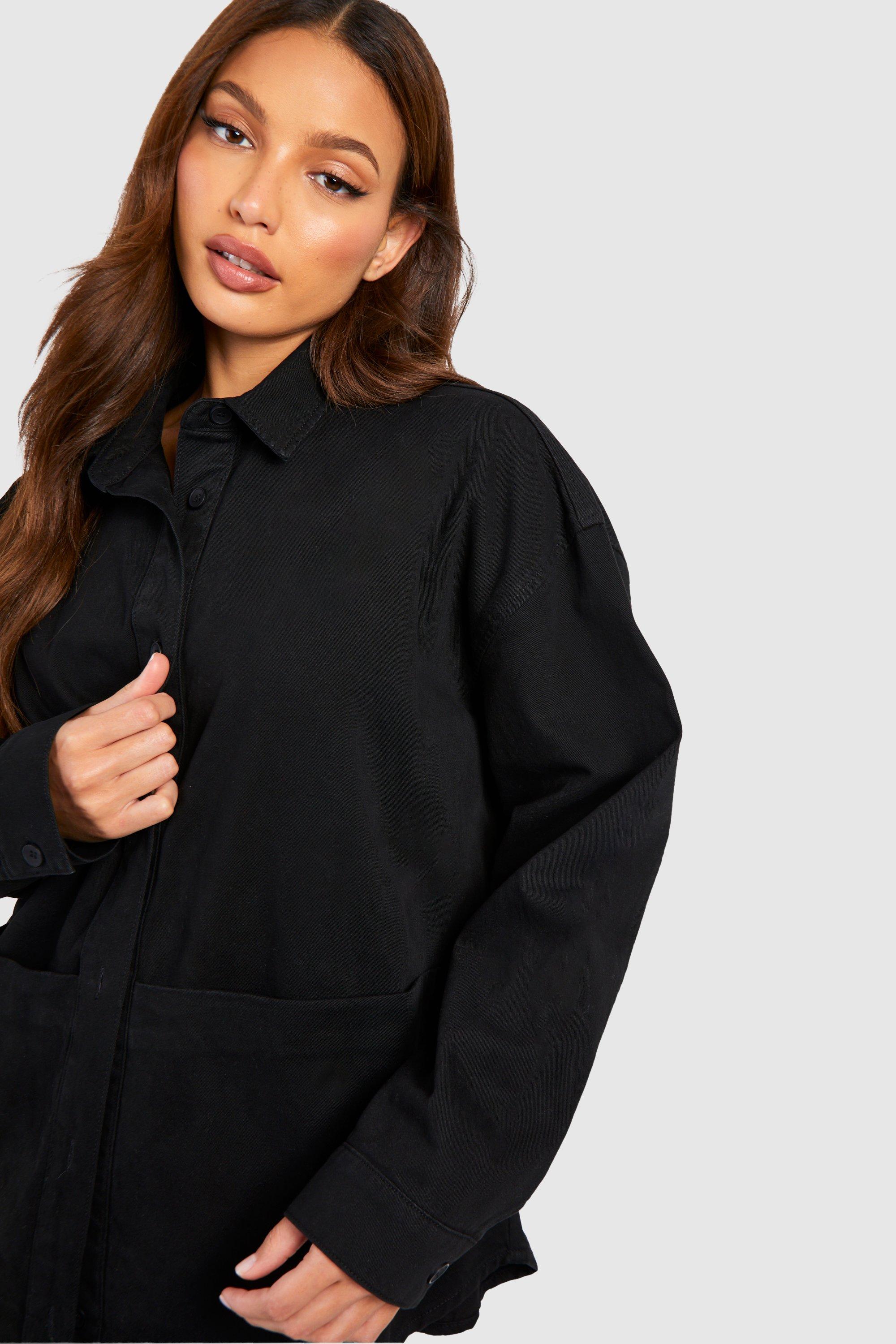 Boohoo denim clearance utility jacket